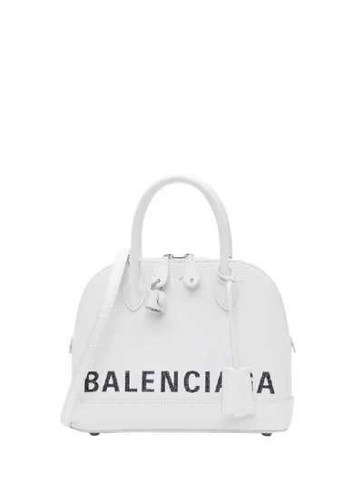 Shop Balenciaga Ville S Handbag In Bianco