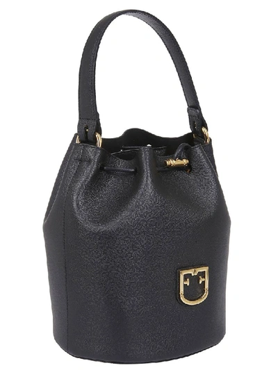 Shop Furla Tote In Black