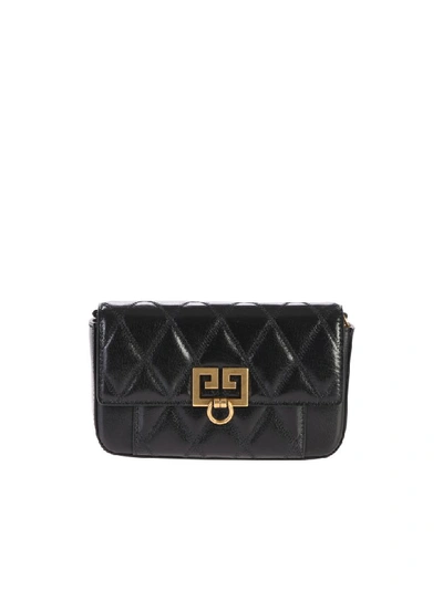 Shop Givenchy Black Mini Quilted Shoulder Bag
