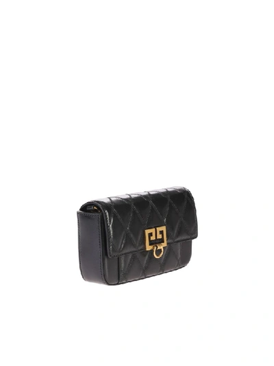 Shop Givenchy Black Mini Quilted Shoulder Bag