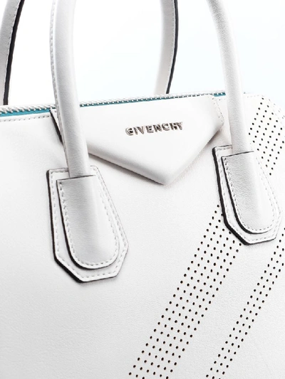 Shop Givenchy Small Antigona Tote In White