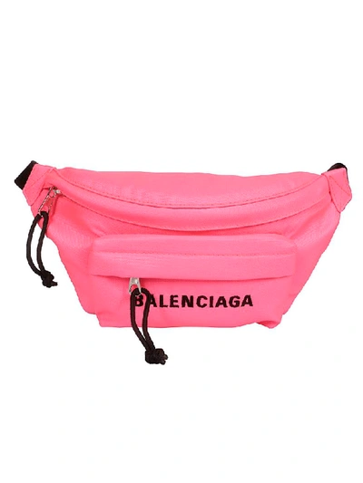 Shop Balenciaga Logo Belt Bag In Basic