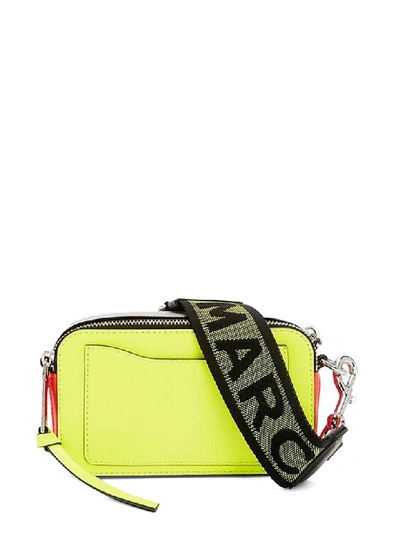 The Marc Jacobs The Fluorescent Snapshot Bright Green Multi in Saffiano  Leather with Silver-tone - US
