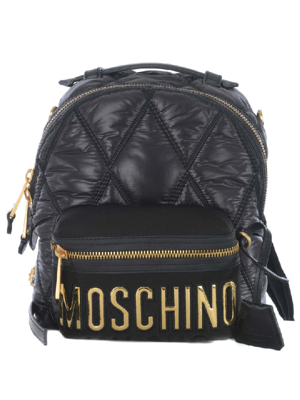 moschino quilted backpack