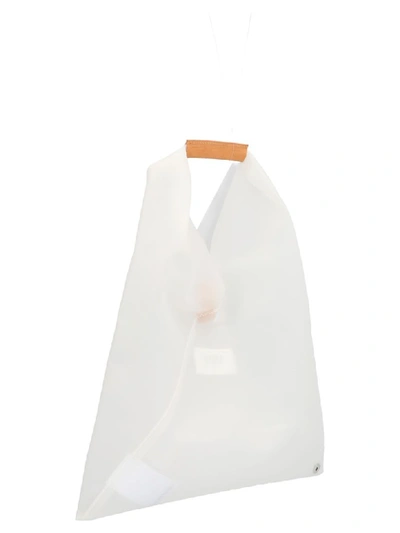 Shop Mm6 Maison Margiela Japanese Bag In White