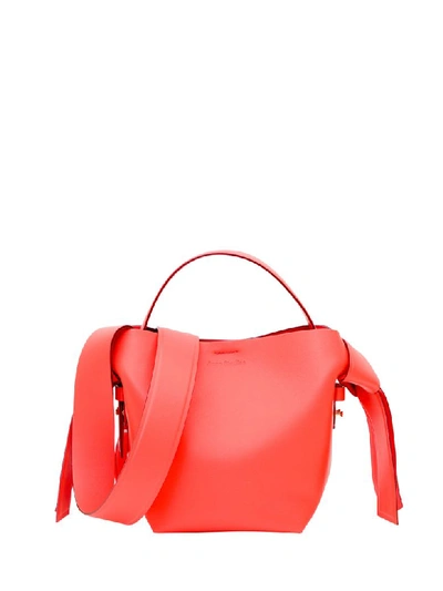 Acne Studios Musubi Leather Mini Bag - Coral In Rosso