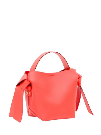 Acne Studios Musubi Leather Mini Bag - Coral In Rosso
