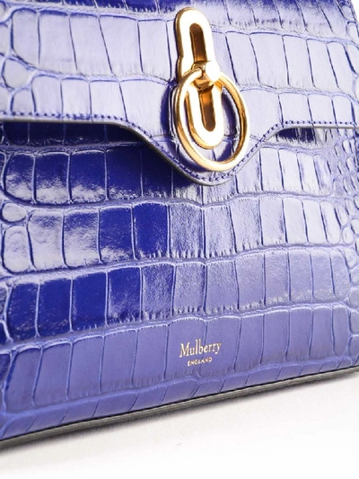 Shop Mulberry Seaton Shoulder Bag In Cobalt Blue