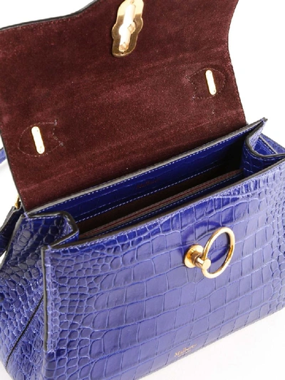 Shop Mulberry Seaton Shoulder Bag In Cobalt Blue