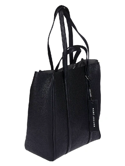 Shop Marc Jacobs Oversized Tag Tote In Black