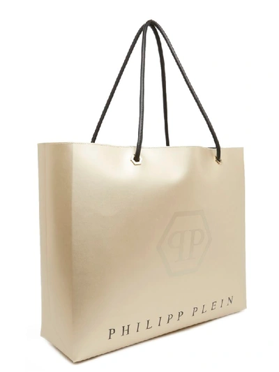 Shop Philipp Plein Original Bag In Gold