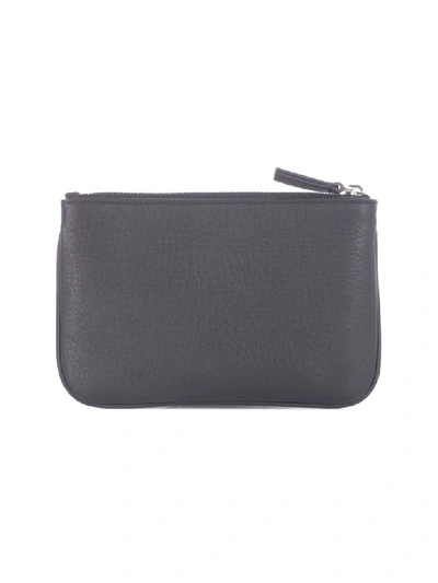 Shop Balenciaga Everyday Logo Pouch In Noir Blanc