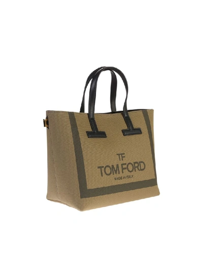 Shop Tom Ford Tote Bag In Green