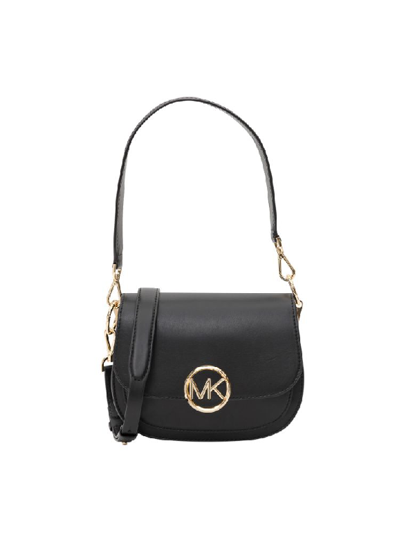 michael michael kors lillie small leather saddle bag