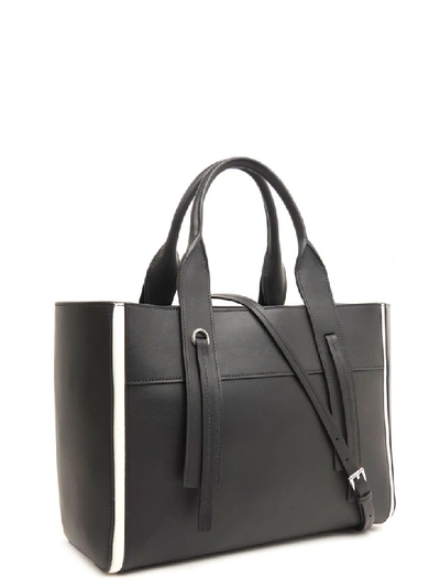 Shop Prada Overture Bag In Black & White