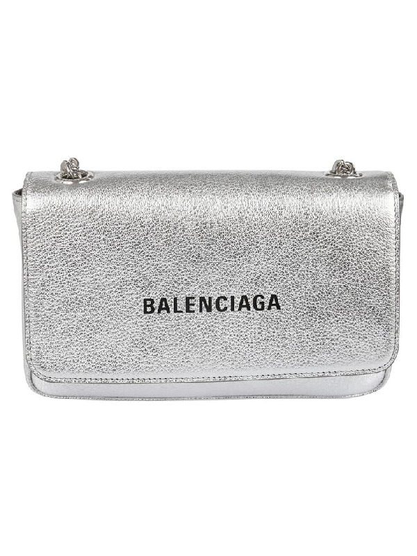 balenciaga everyday large chain wallet