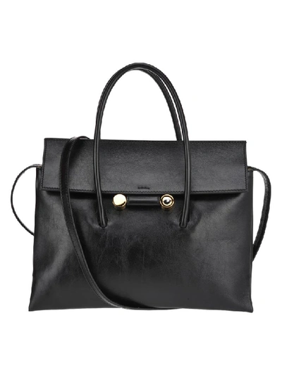 Shop Marni Caddy Tote Bag In Black