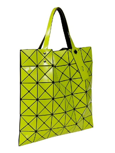 Shop Bao Bao Issey Miyake Geometric Pattern Tote In Green