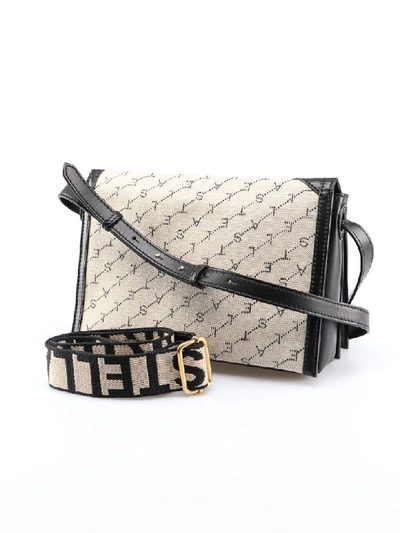 Shop Stella Mccartney Eco Monogram Shoulder Bag In Sand