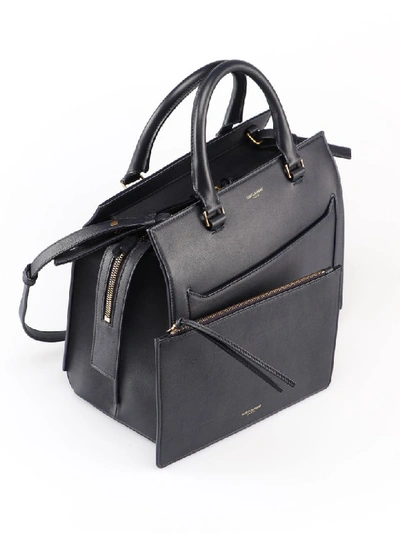 Shop Saint Laurent East Side Tote In Dk Notte