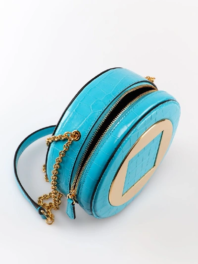 Shop Mulberry The Roundabout Clutch In Azure