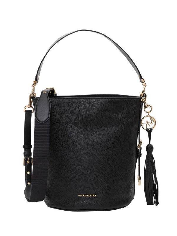 brooke medium pebbled leather satchel