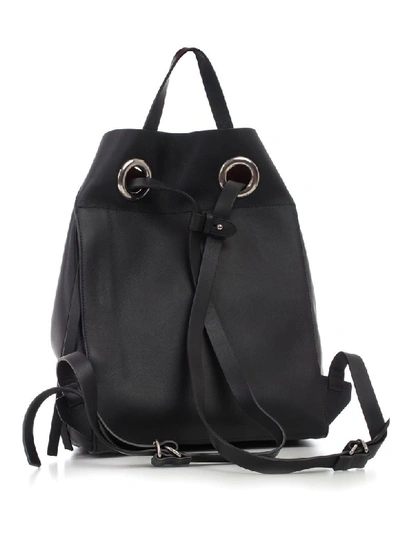 Shop Burberry Grommet Detail Backpack In Black