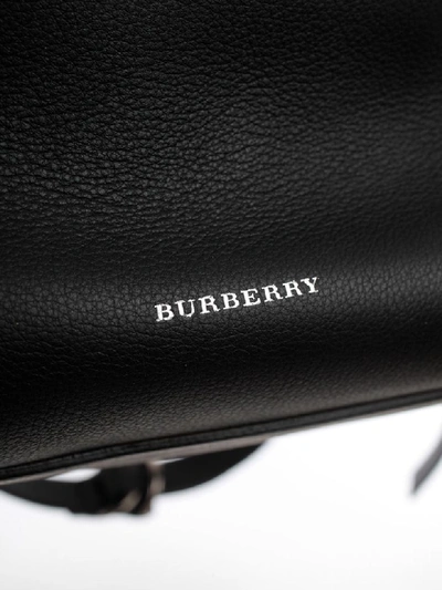 Shop Burberry Grommet Detail Backpack In Black
