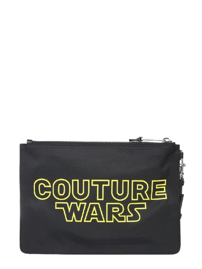 Shop Moschino Couture Wars Clutch In Nero