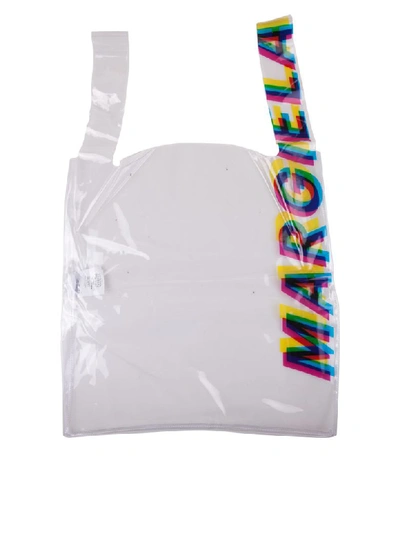 Shop Maison Margiela Tote Bag In White