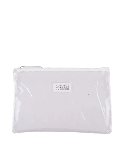 Shop Maison Margiela Tote Bag In White