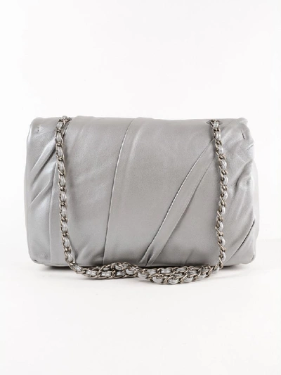 Shop Mia Bag Trac Plisse In Silver
