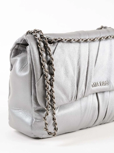 Shop Mia Bag Trac Plisse In Silver