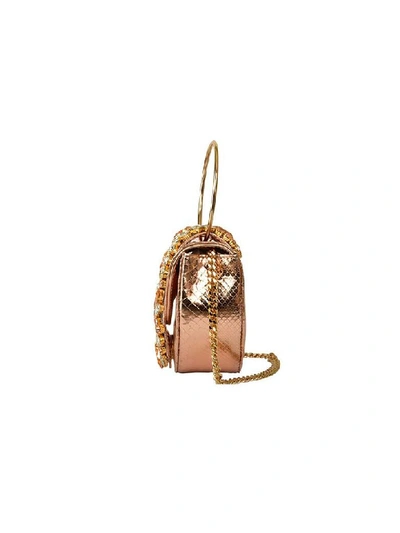 Shop Gedebe Brigitte Shoulder Bag In Gold Rose