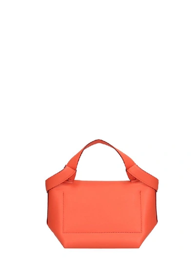 Shop Acne Studios Orange Leather Musubi Camera Bag In Red