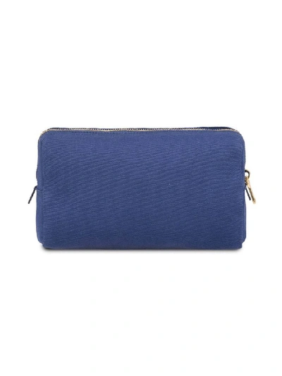 Shop Prada Cosmetic Pouch In Ctl Bluette+talco