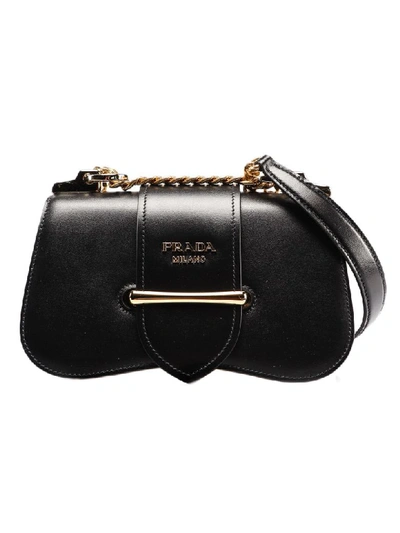 Shop Prada Sidonie Shoulder Bag In Nero