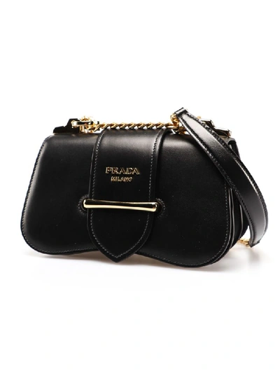 Shop Prada Sidonie Shoulder Bag In Nero