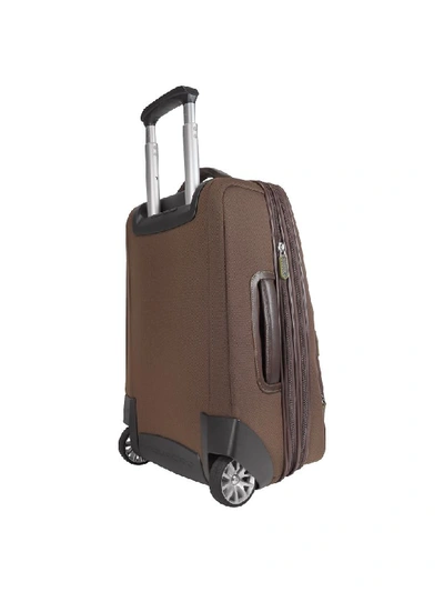 Shop Piquadro Land - Carry-on Trolley In Light Brown