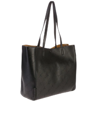 Shop Stella Mccartney Black Monogram Small Bag
