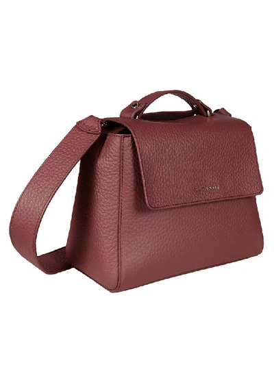 Shop Orciani Flap Shoulder Bag In Red