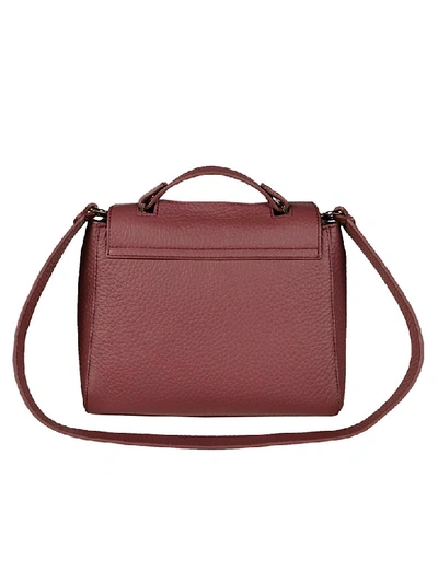 Shop Orciani Flap Shoulder Bag In Red