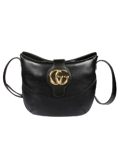 Shop Gucci Arli Medium Shoulder Bag In Black