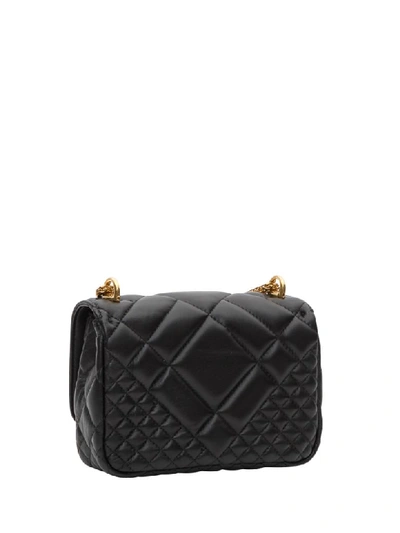 Shop Versace Icon Crossbody Bag In Black