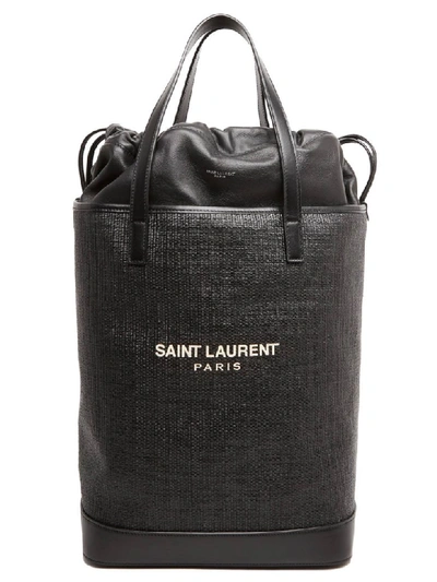 Shop Saint Laurent Teddy Bag In Black