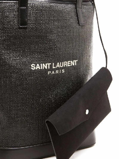 Shop Saint Laurent Teddy Bag In Black