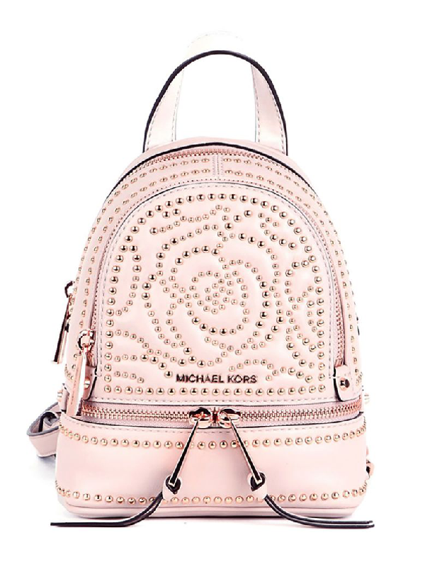 michael kors mini pink backpack