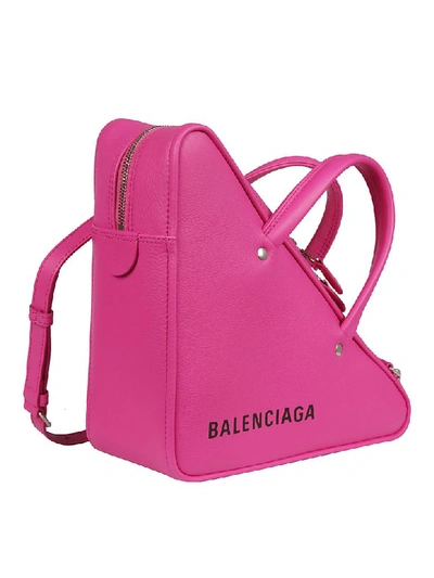 Shop Balenciaga Triangle Handbag In Basic