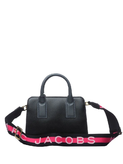 Shop Marc Jacobs Logo Strap Little Big Shot In Black Multi