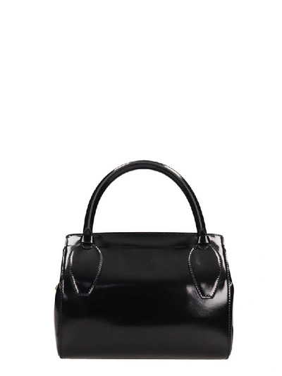 Shop Thom Browne 3-strap Small Shoulder Bag In Black